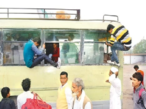 Buses not increased , students upset