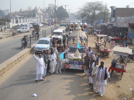 yamuna muktikaran vehicle rally