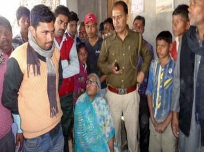 bride protesdst in bihar