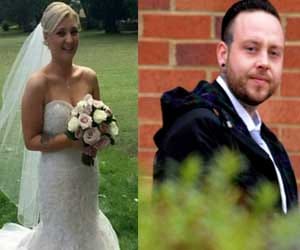man could not undress bride's wear, beats