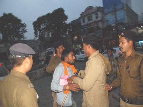 Police threatened to take off the uniform
