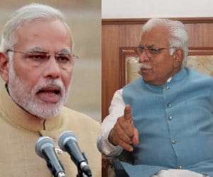 modi chief minister says about haryana