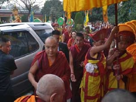 17 Karmapa ugney trinlay dorje came at Sarnath on friday