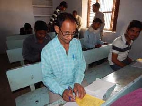 taking action against eleven students  for using unfair menance in board examination