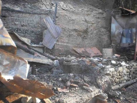 Duliket four shops destroyed