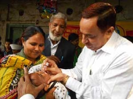 pulse polio drops were administered