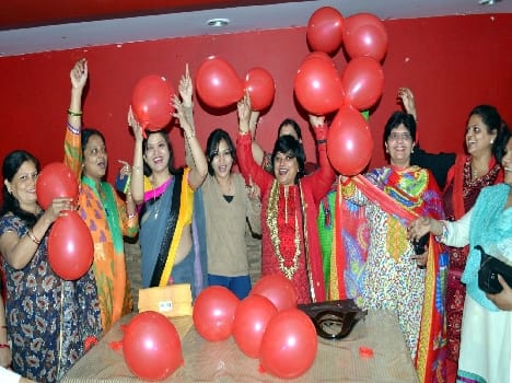 Celebrating India's victory