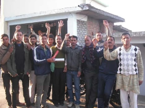 Team India's victory celebration in the village of dhauni