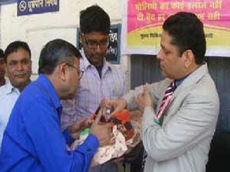 43.3 per cent of the children polio dose