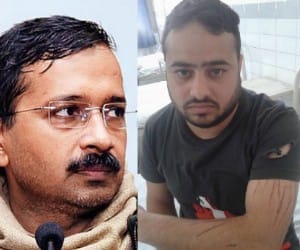 kejriwal victory song upload youtube, singer injured