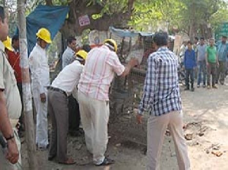 Teliyrganj , bulldozers roared in Rajapur