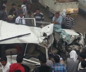 creepy accident in haryana, BJP vice president killed