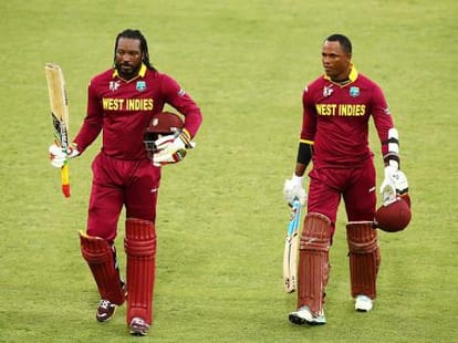 hris gayle and Marlon Samuels break rahul dravid and saurav ganguly partnership