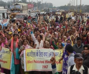 pakistani refugees protest against govt