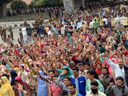 pakistani refugees protest against govt