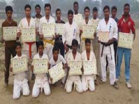 Karate trainees received certificates