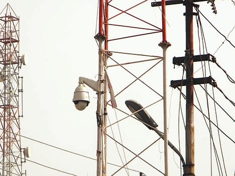 Two of seven cameras took place , they Are not functioninig