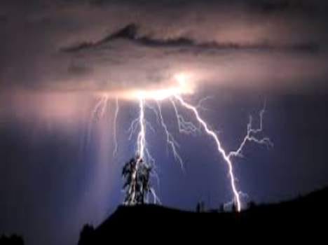 Lightning struck at Gurdwara temple in himachal.