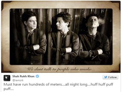 Quit smoking shahRukh Khan