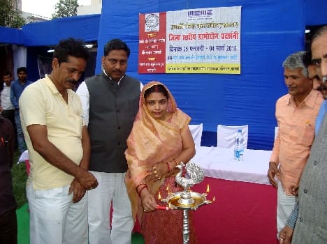 Exhibition stall  of  Khadi engaged 