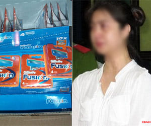 Woman jailed for trying to smuggle toothbrushes and razor blades