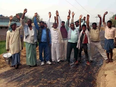 stopped Road construction 