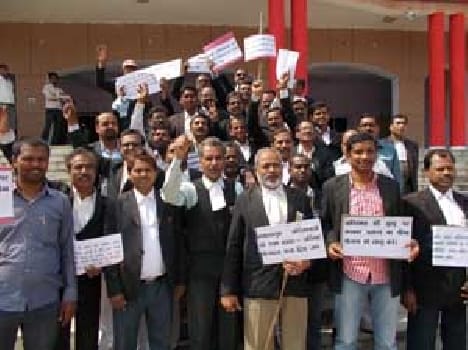 Advocates in support of the demands full shout