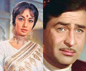 Beautiful Actress sadhana and raj kapoor
