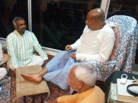 bjp leader sanjay joshi in mathura 