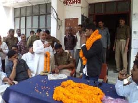 The villagers farewell to former SO