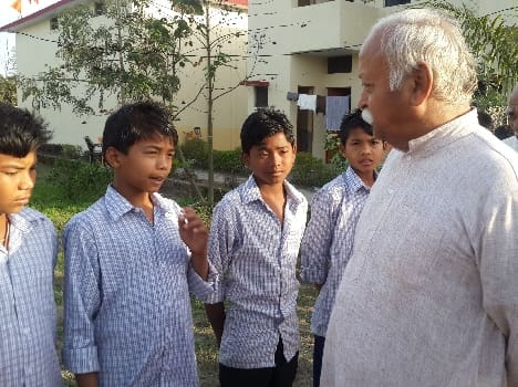 Maharana Prbagwat spent considerable time with the students hostel