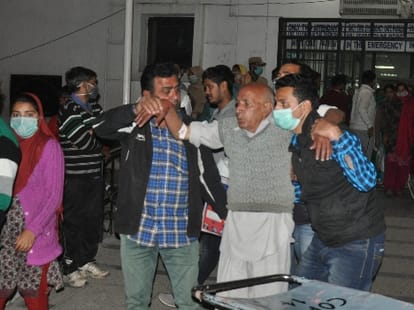 dripset reaction, three patient critical in GMC