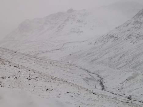 snow fall in chotta bhangal kangra.