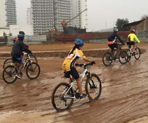 rain enjoyed with mountain biking