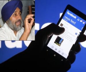 akali worker made fun of sukhbir badal on facebook