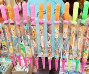 school children play holi