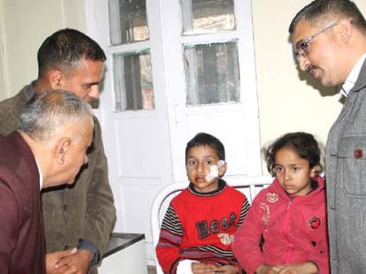 school bus accident at nahan two children died.