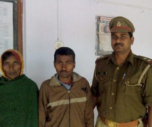 Police searched a man who was lost.