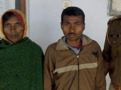 Police searched a man who was lost.