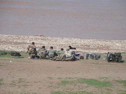 relief bridge bring back by troops 