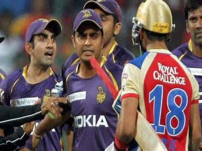 KKR's player robin uthappa got angry with RCB's players sarfaraz khan