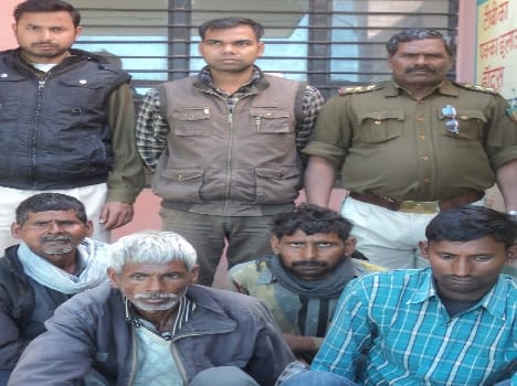 Forest department handles climbed four hunters