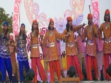 On children's dance style floored