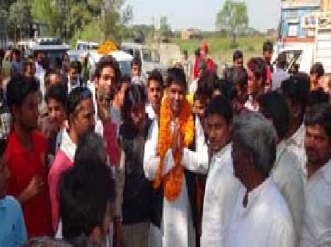 Arun Yadav welcome in the district