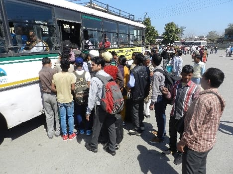 Passengers had to wait hours for buses