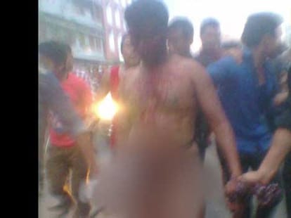mob lynched rape accused.