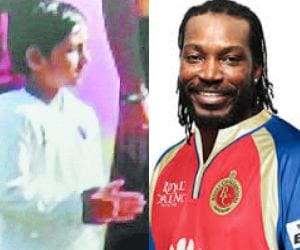 little fan of chris gayle