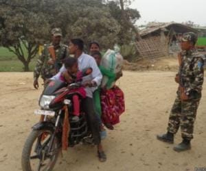 frisking of women by male jawans at nepal border.