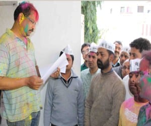 aap leader become bjp leader.