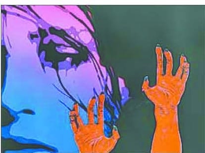 Acid attack on a woman in Bijnaur.